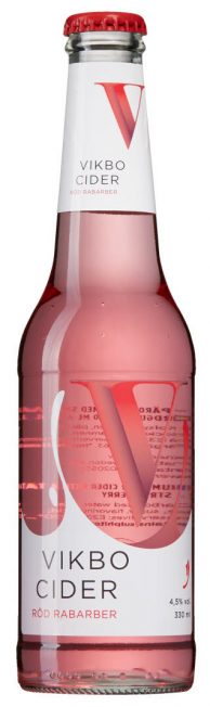 Vikbo Cider Röd Rabarber glasflaska
